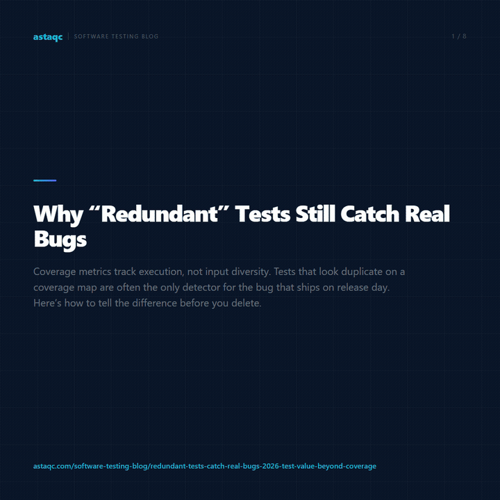 Why redundant tests still catch real bugs visual summary