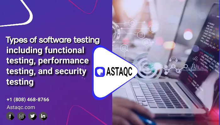 An overview of different types of software testing, including functional testing, performance testing, and security testing