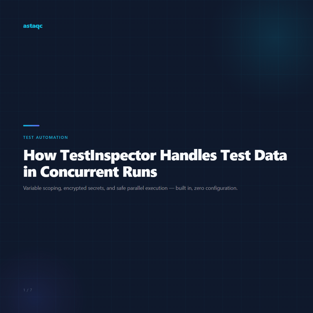 TestInspector test data concurrent runs carousel