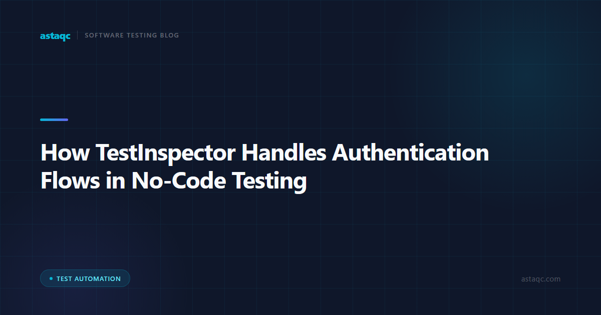 How TestInspector Handles Authentication Flows in No-Code Testing