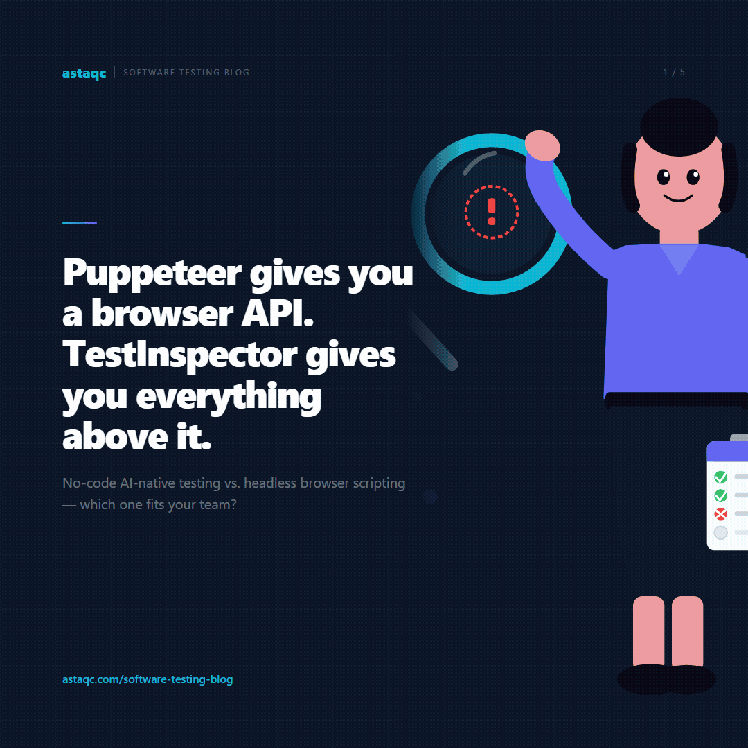 TestInspector vs. Puppeteer carousel summary