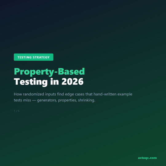 Property-based testing guide carousel