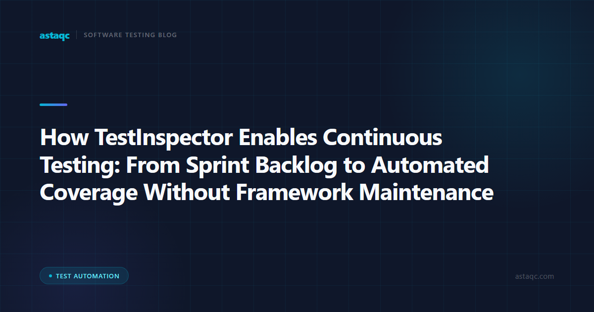 How TestInspector Enables Continuous Testing