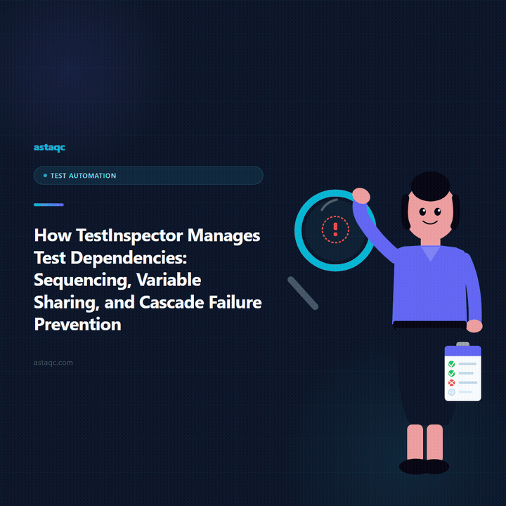 TestInspector test dependency management: sequencing, variable sharing, and cascade failure prevention carousel summary