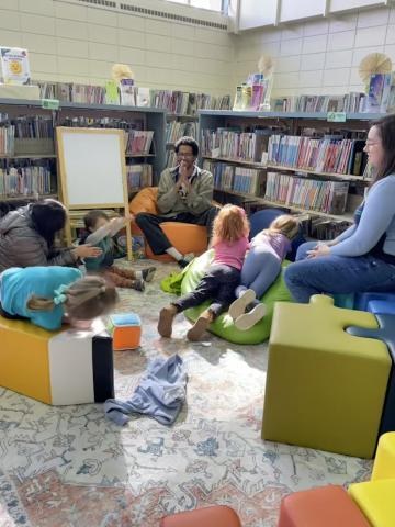 Storytime in a Memphis Public Libraries children’s area