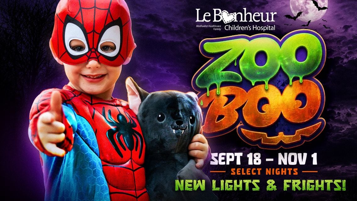 Children at Memphis Zoo Boo