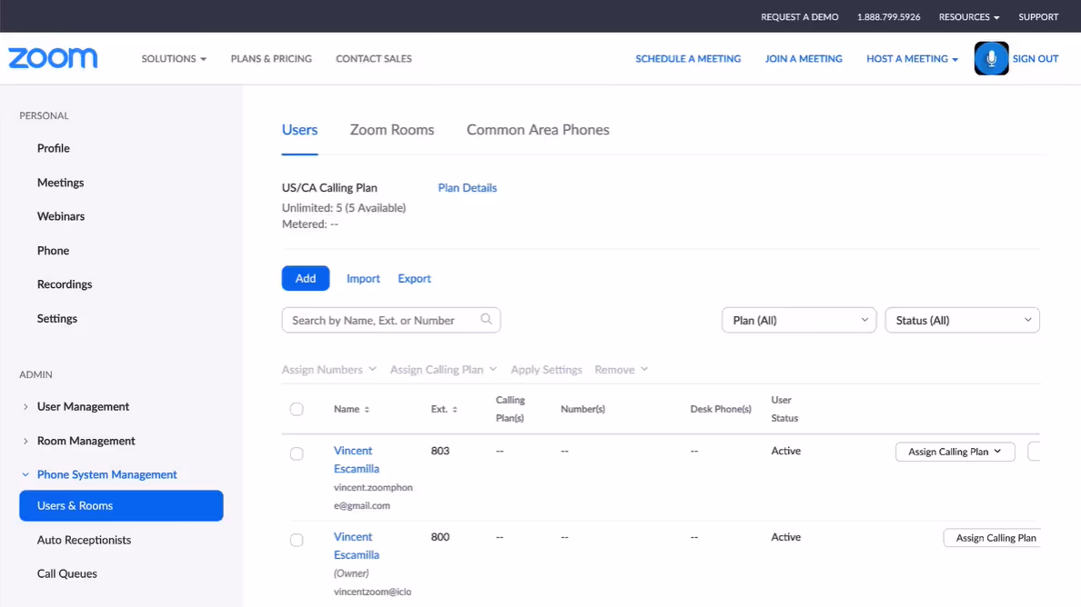 Zoom dashboard | CompareCamp.com