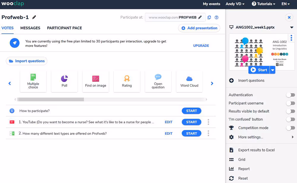 Wooclap: A Versatile Tool to Poll Students | Profweb