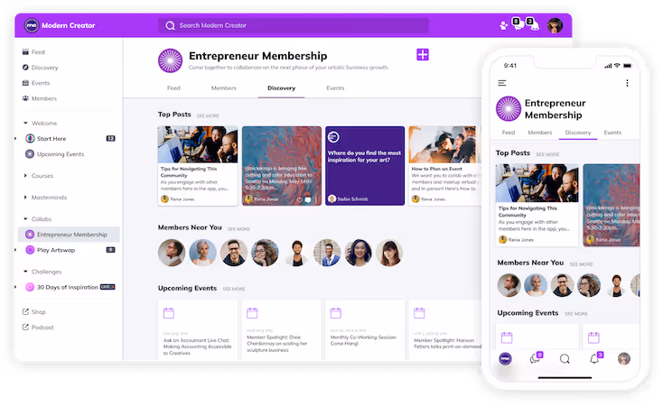 Mighty Networks Dashboard