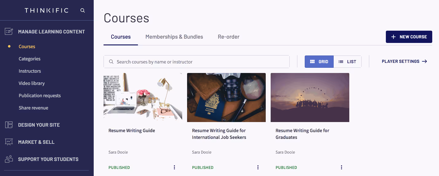 Thinkific Product Showcase – Dotto Tech