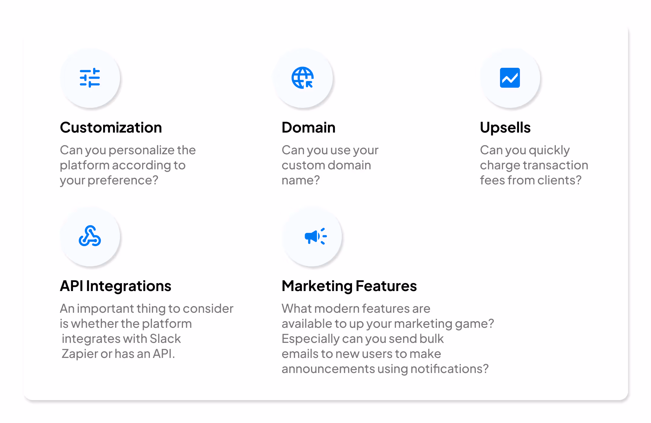 Advanced Marketing Features