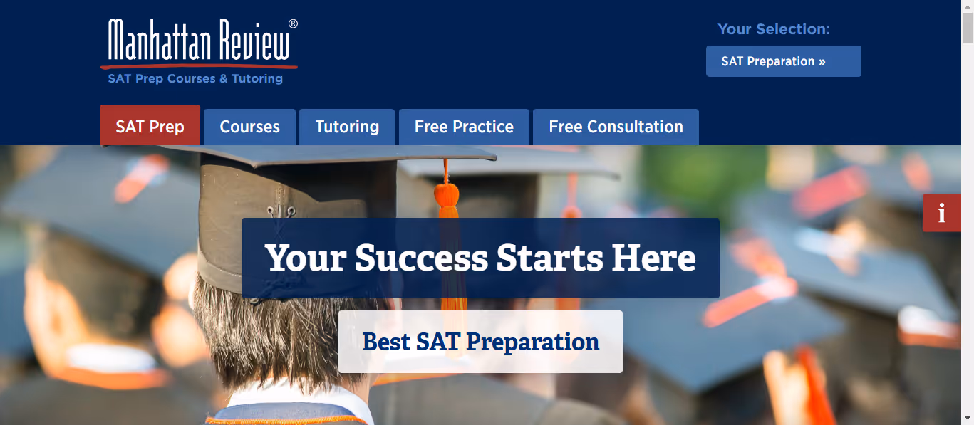 Manhattan Review offers SAT and othe test-prep services
