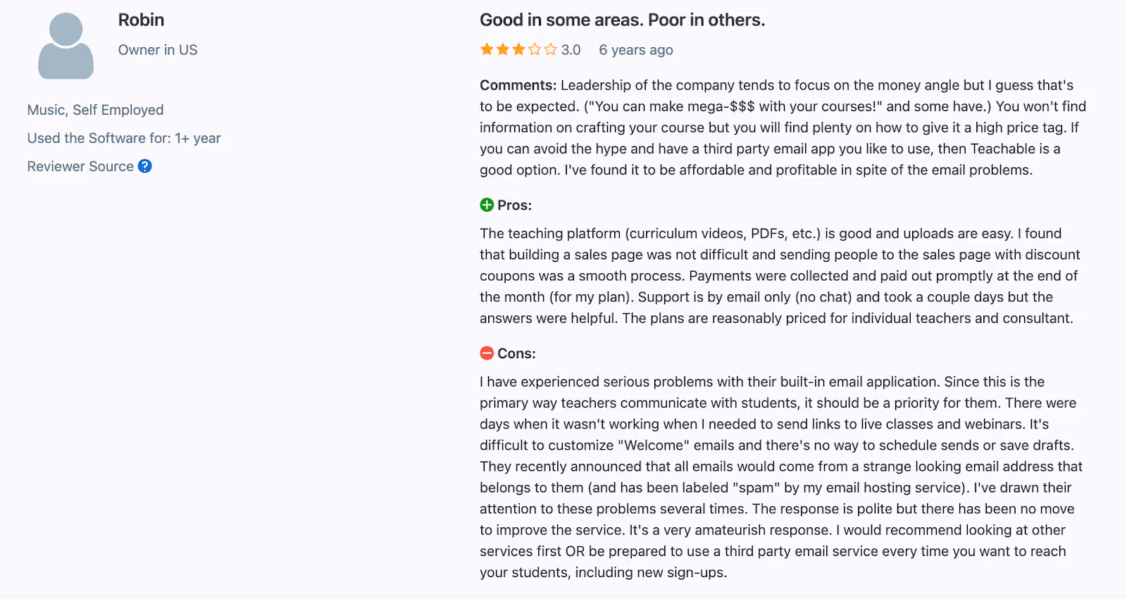 Weak Email Functionality is one of the Reasons to Look for Teachable Alternatives