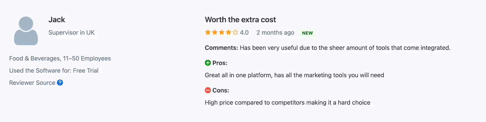 Kajabi Customer Review Capterra