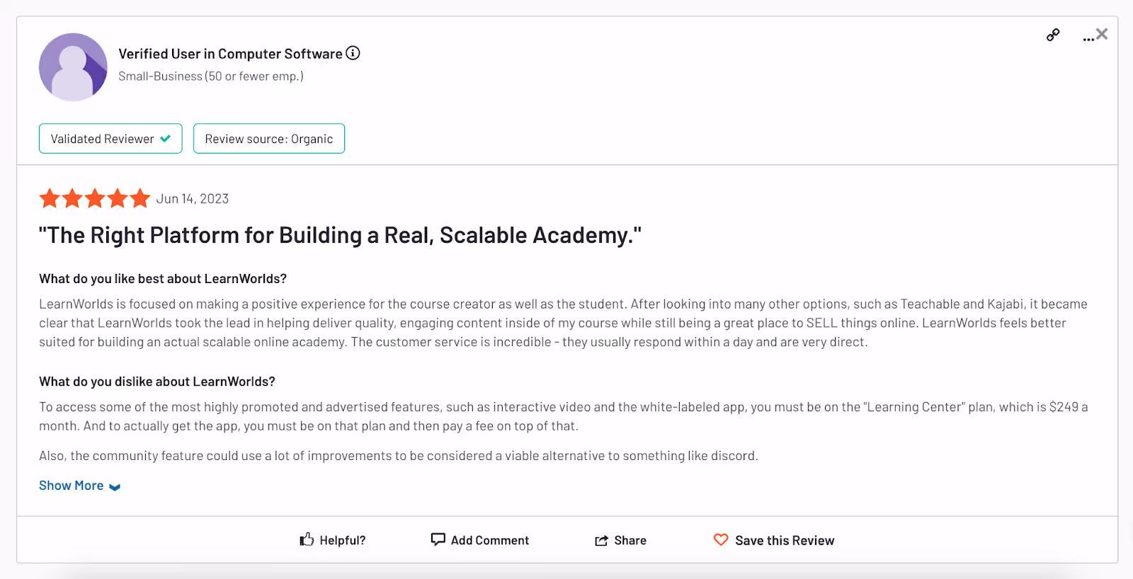 LearnWorlds Review