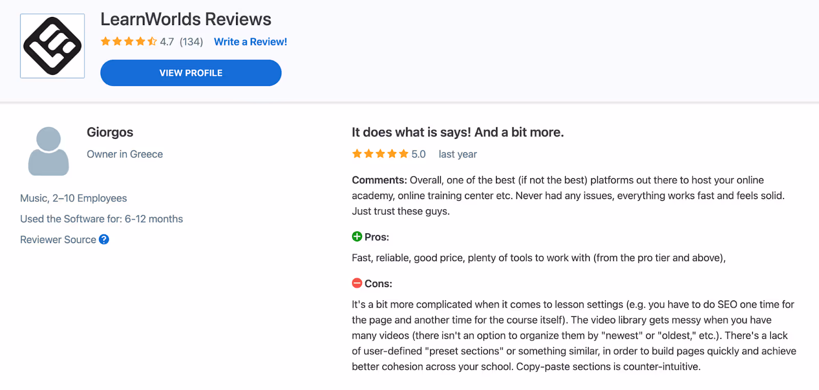 LearnWorlds Review