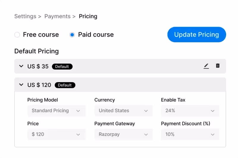 EdisonOS is an intuitive learning management system that enables educators and organizations to monetize courses