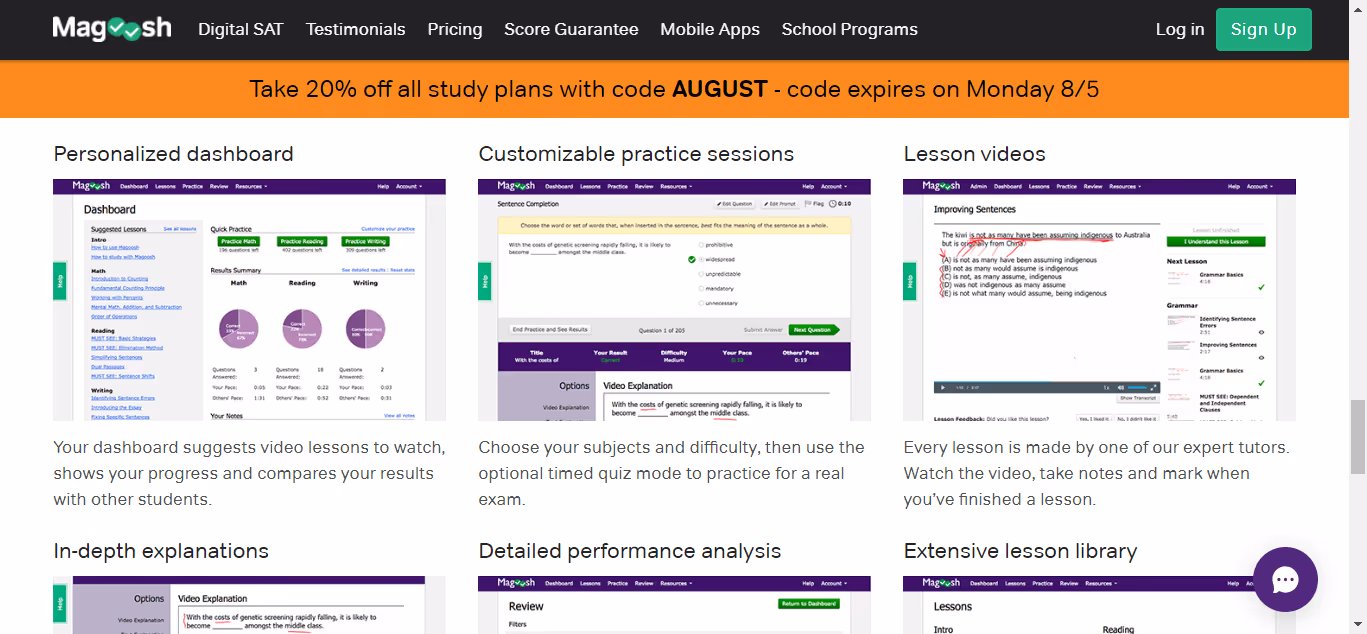 Magoosh SAT prep resources