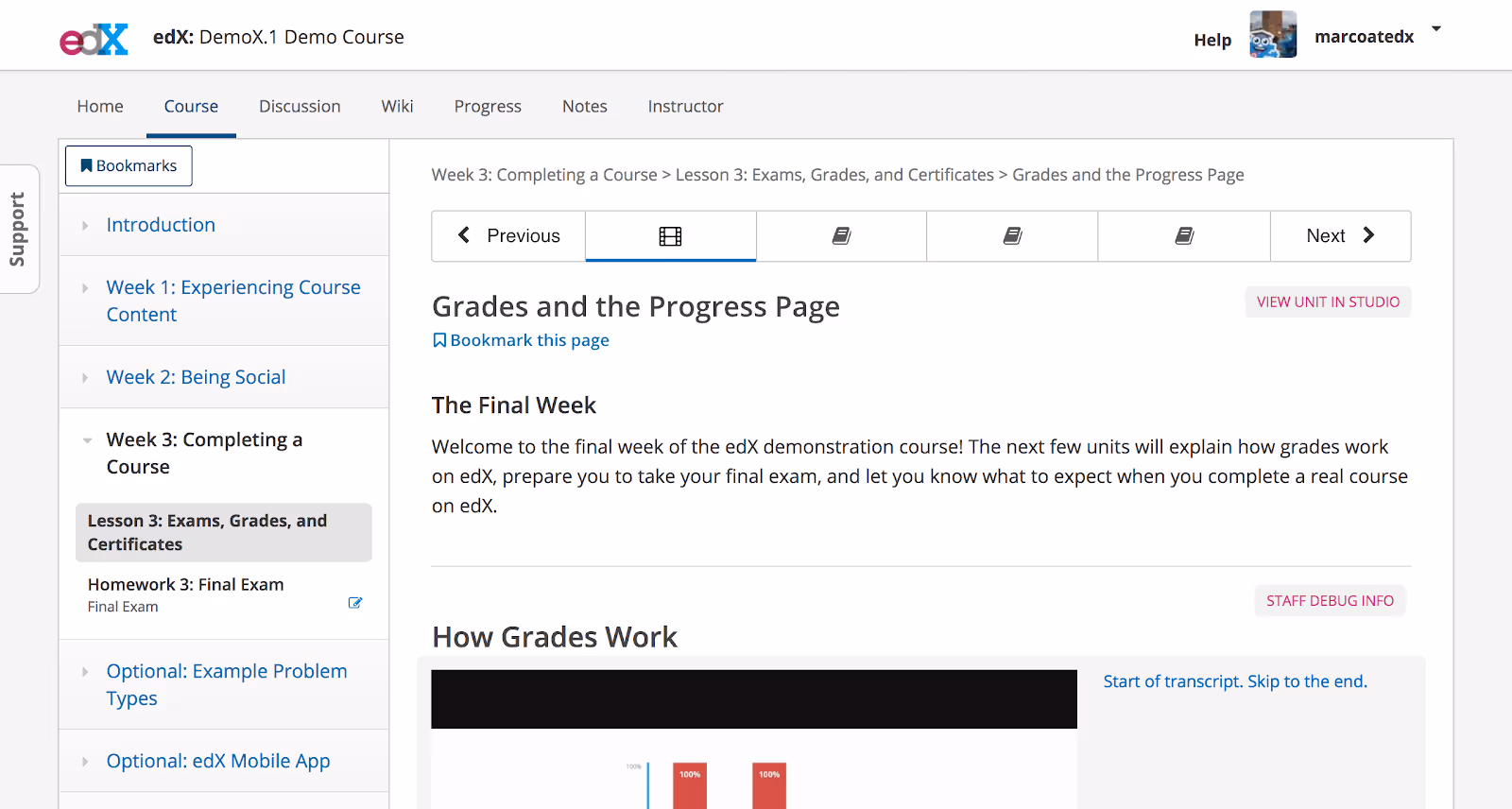 Update: Course Navigation Changes - Open edX