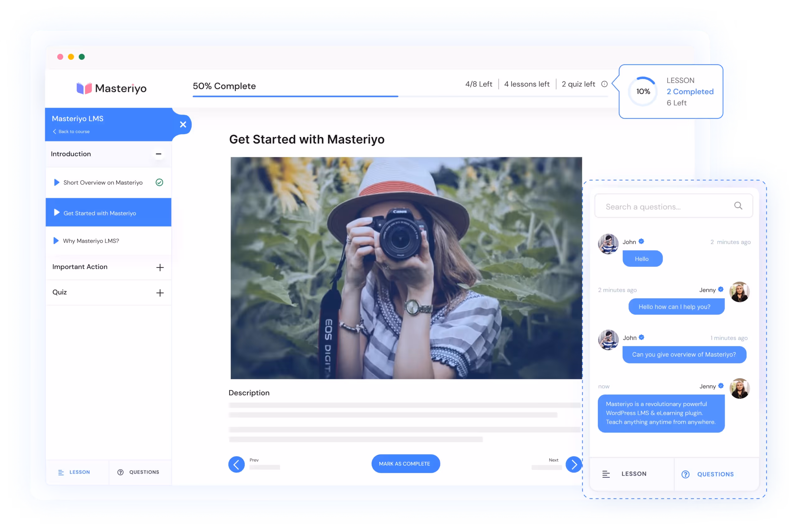 Masteriyo LMS WordPress Plugin: Create & Sell Online Courses