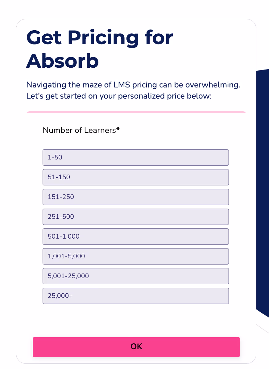 Absorb LMS Pricing
