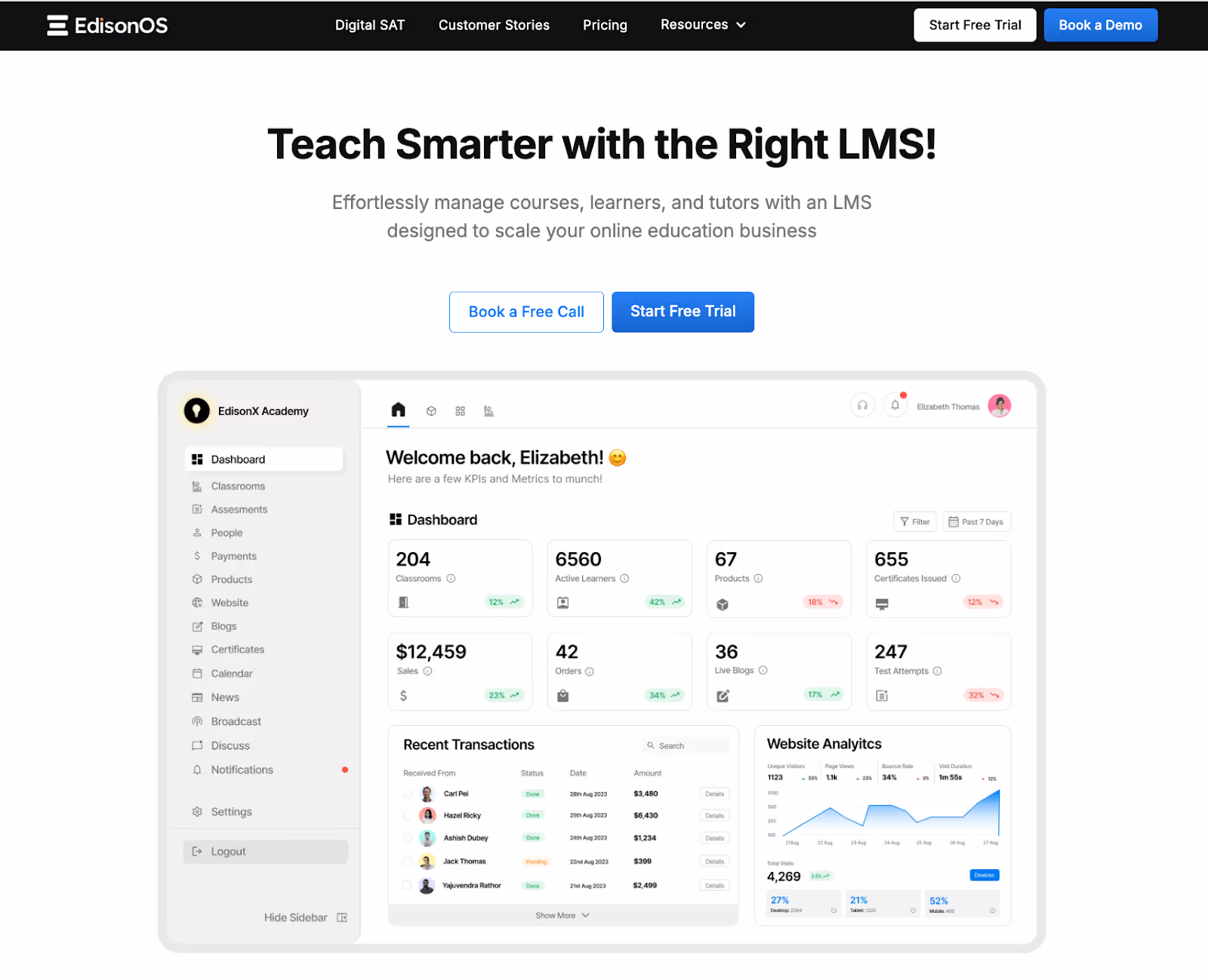 EdisonOS, the best student information system software