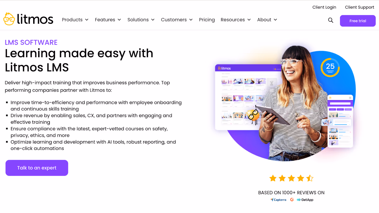 Litmos, one of the Best enterprise learning systems