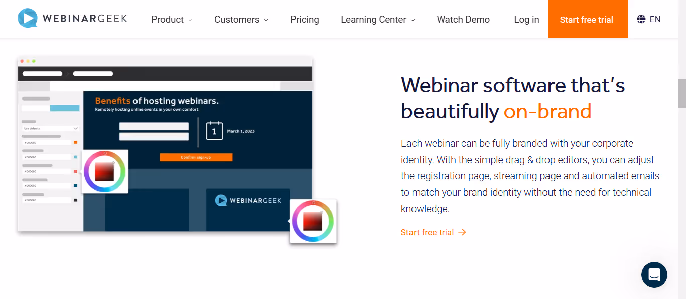 WebiarGeek lets you run webinars comfortably