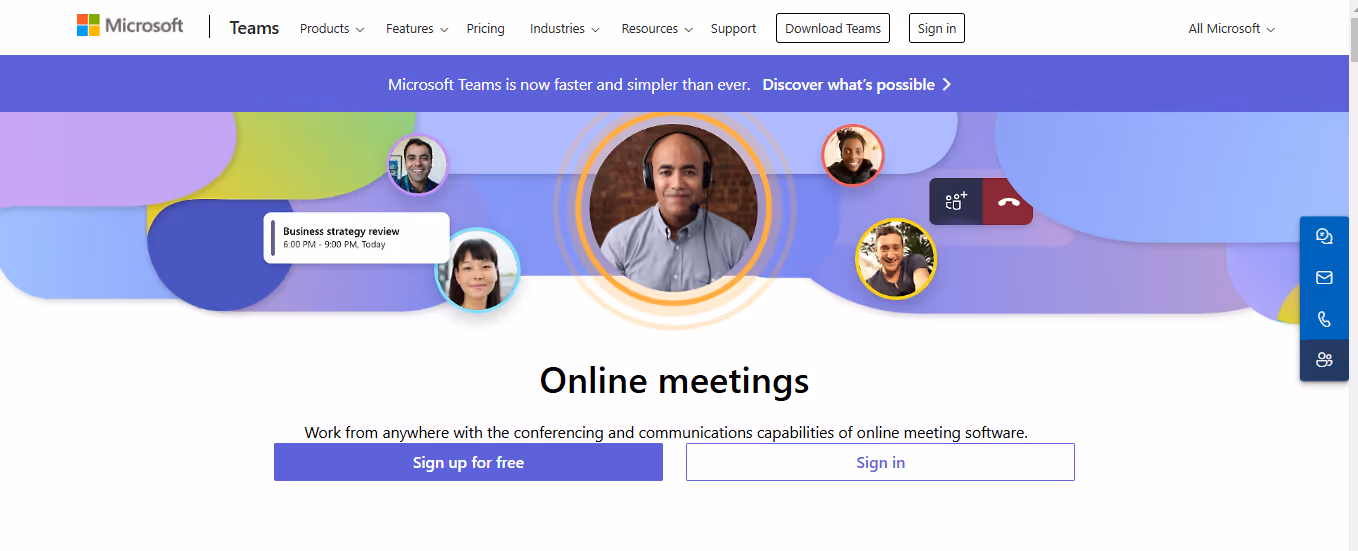 Microsoft Teams webinar
