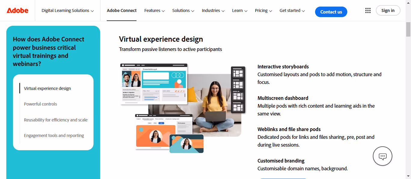 Adobe Connect for webinars