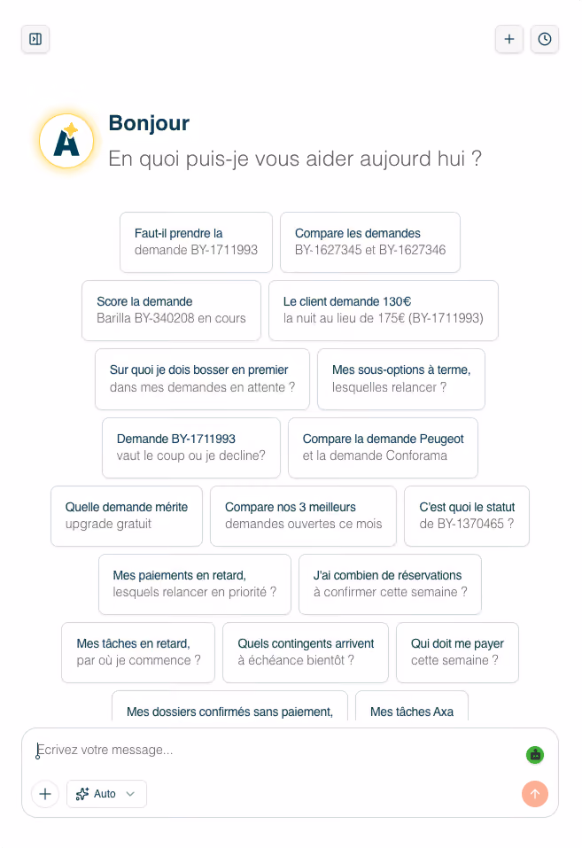 Tableau d’avancement du dossier contentieux de Durand Industries avec trois étapes listant des documents PDF, Word et un email proposant une transaction amiable.