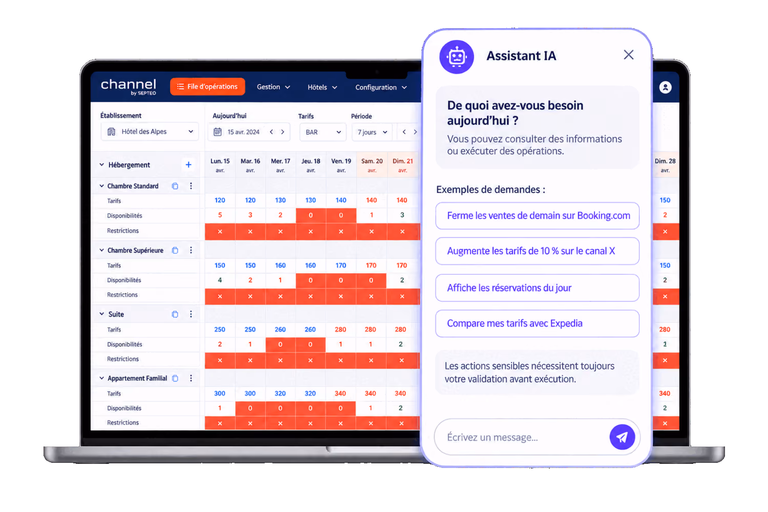 Tableau d’avancement du dossier contentieux de Durand Industries avec trois étapes listant des documents PDF, Word et un email proposant une transaction amiable.