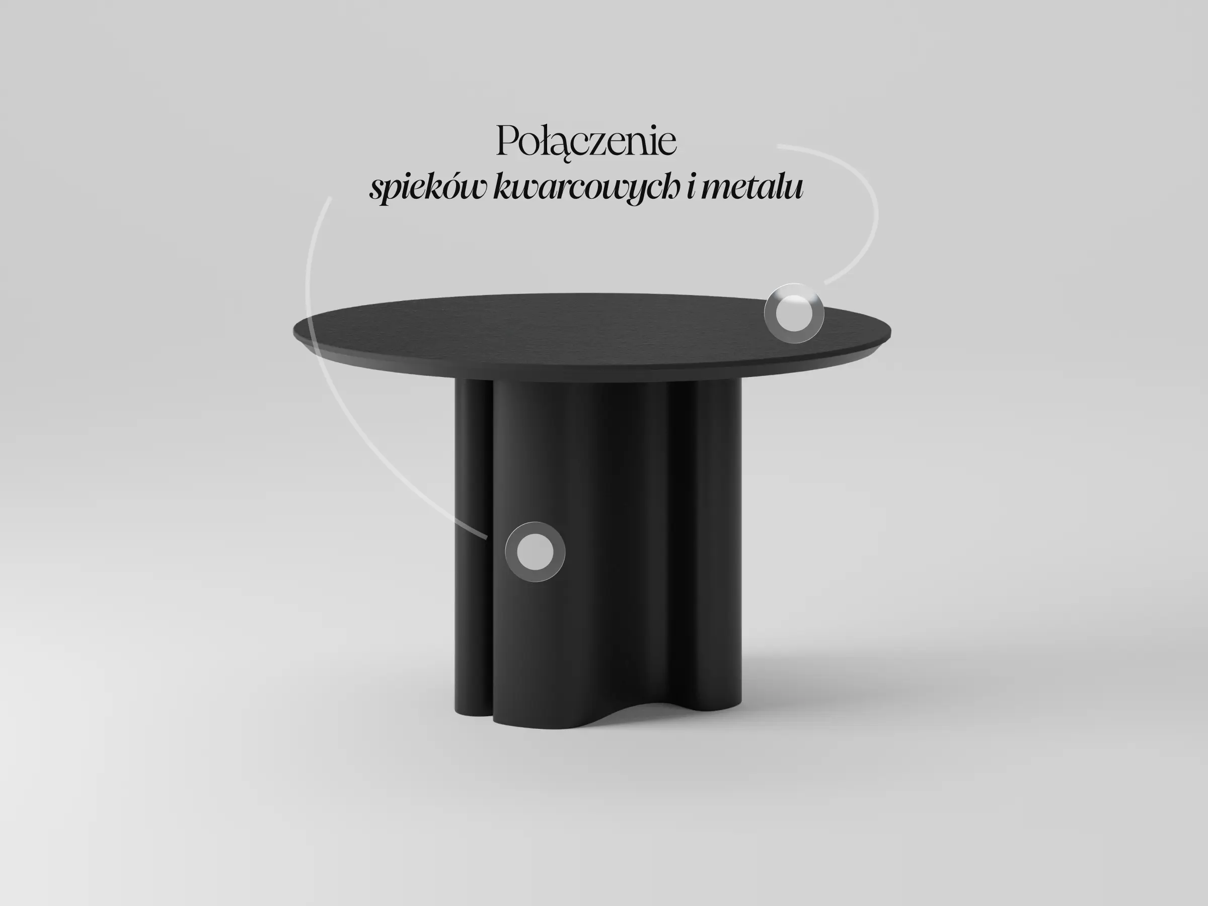 Okrągły stół Vela w przytulnej jadalni