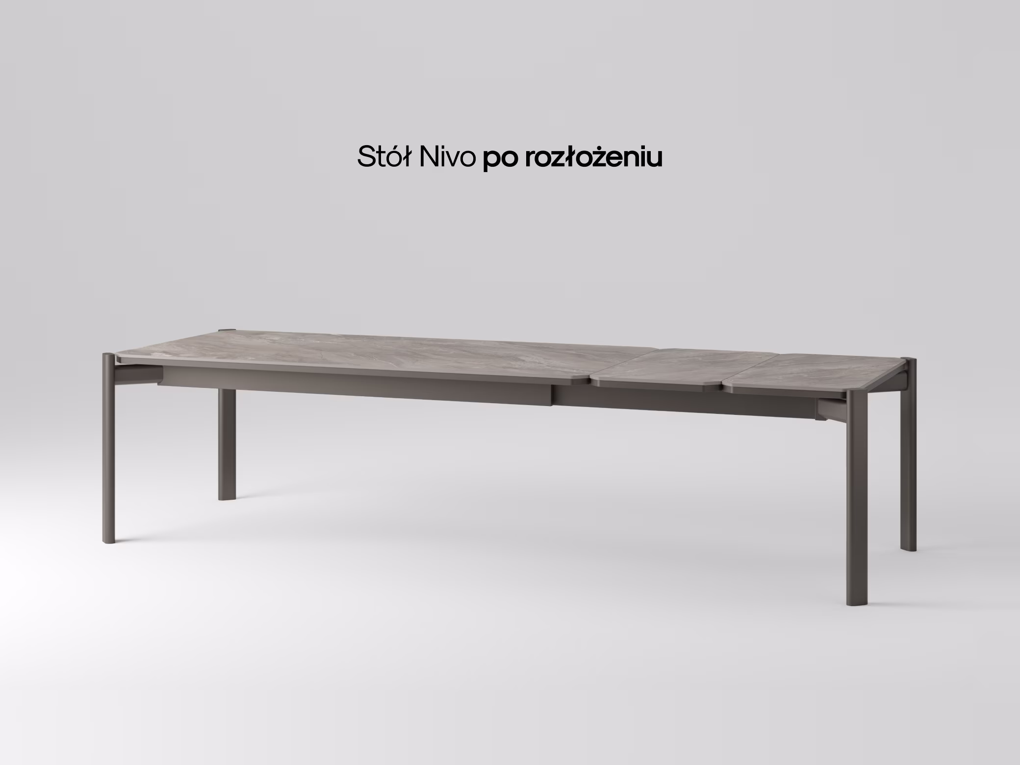Prostokątny stół Nivo w nowoczesnej jadalni