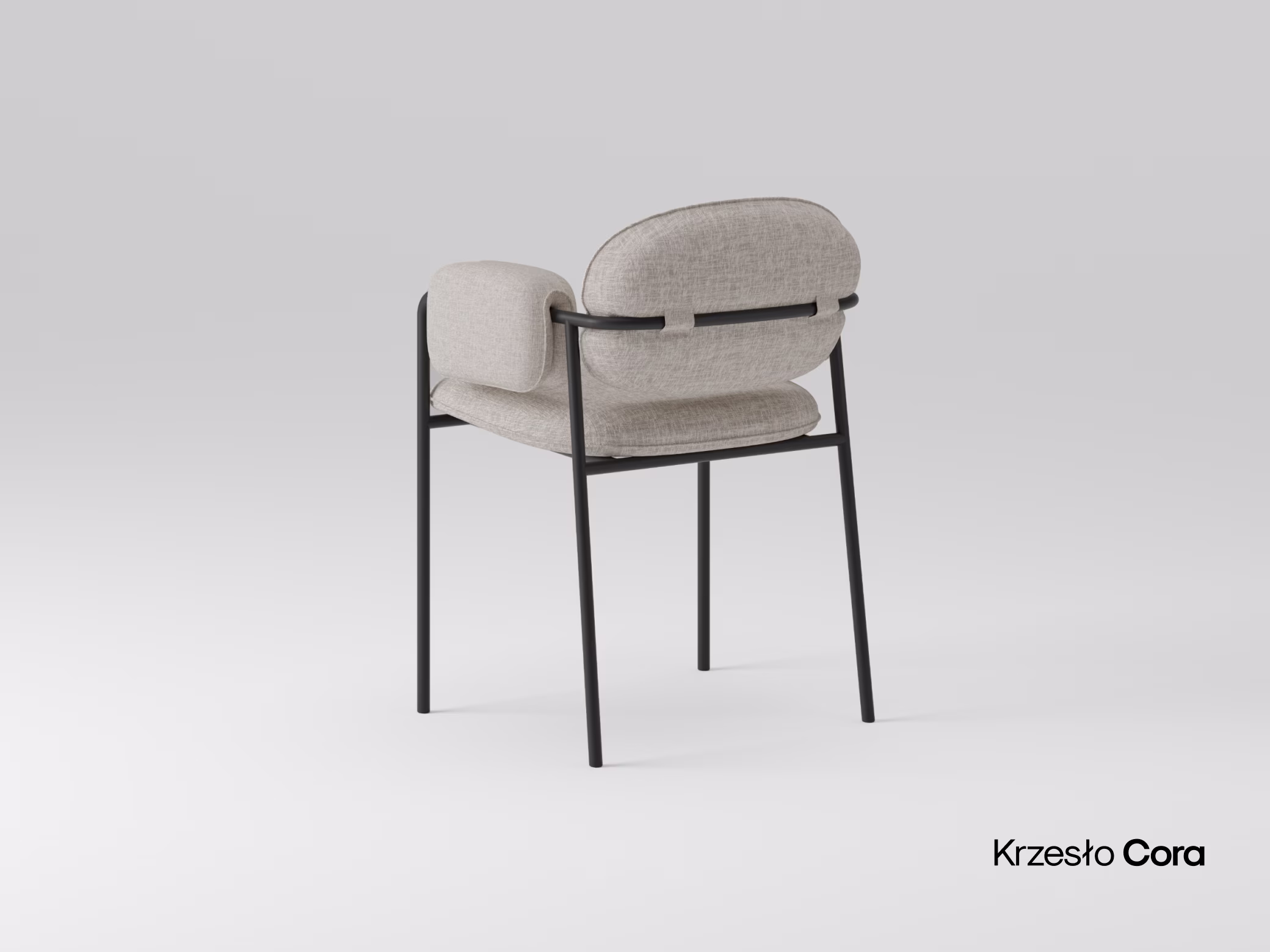 Dębowe krzesło Cora w nowoczesnej jadalni
