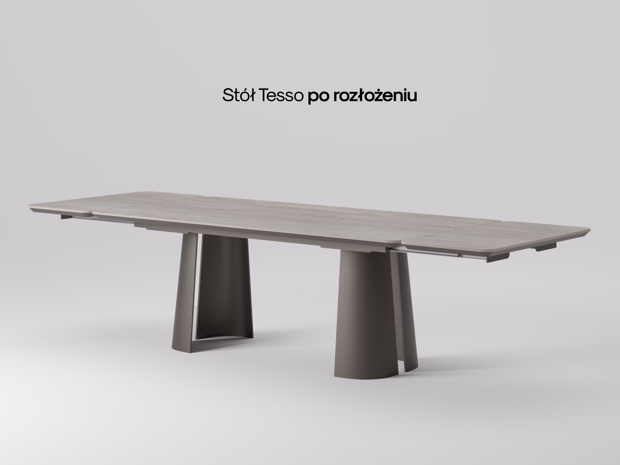 Prostokątny stół Tesso w zaaranżowanej jadalni