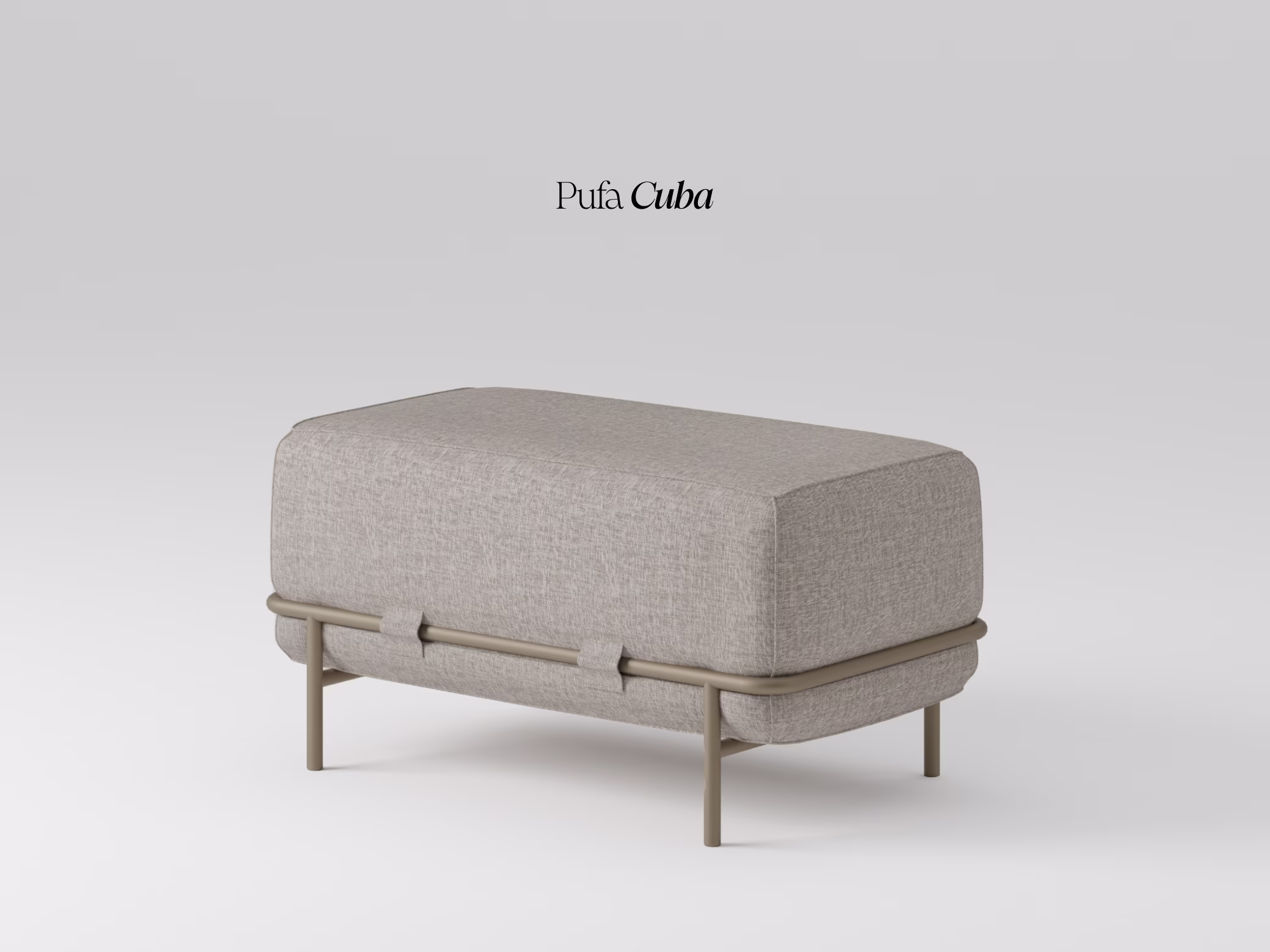 Pufa Cuba w aranżacji salonu