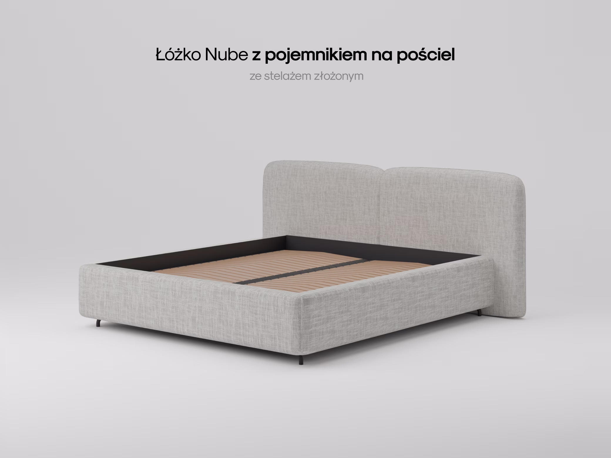 Łóżko Nube w nowoczesnej sypialni