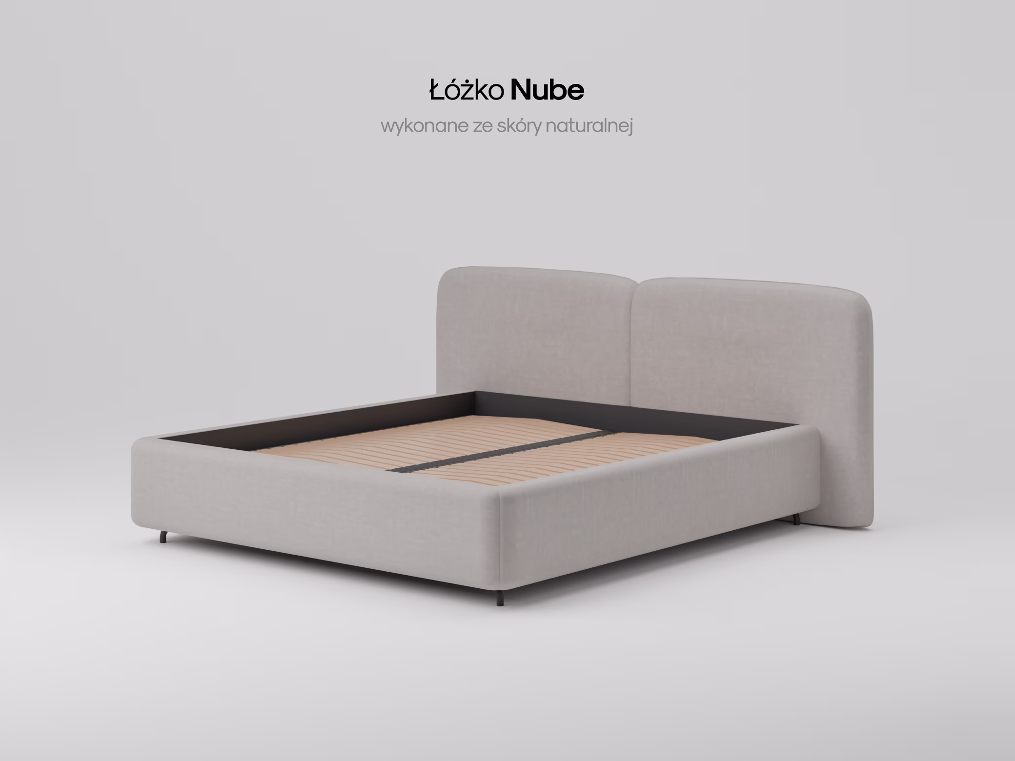 Łóżko Nube w zaaranżowanej sypialni