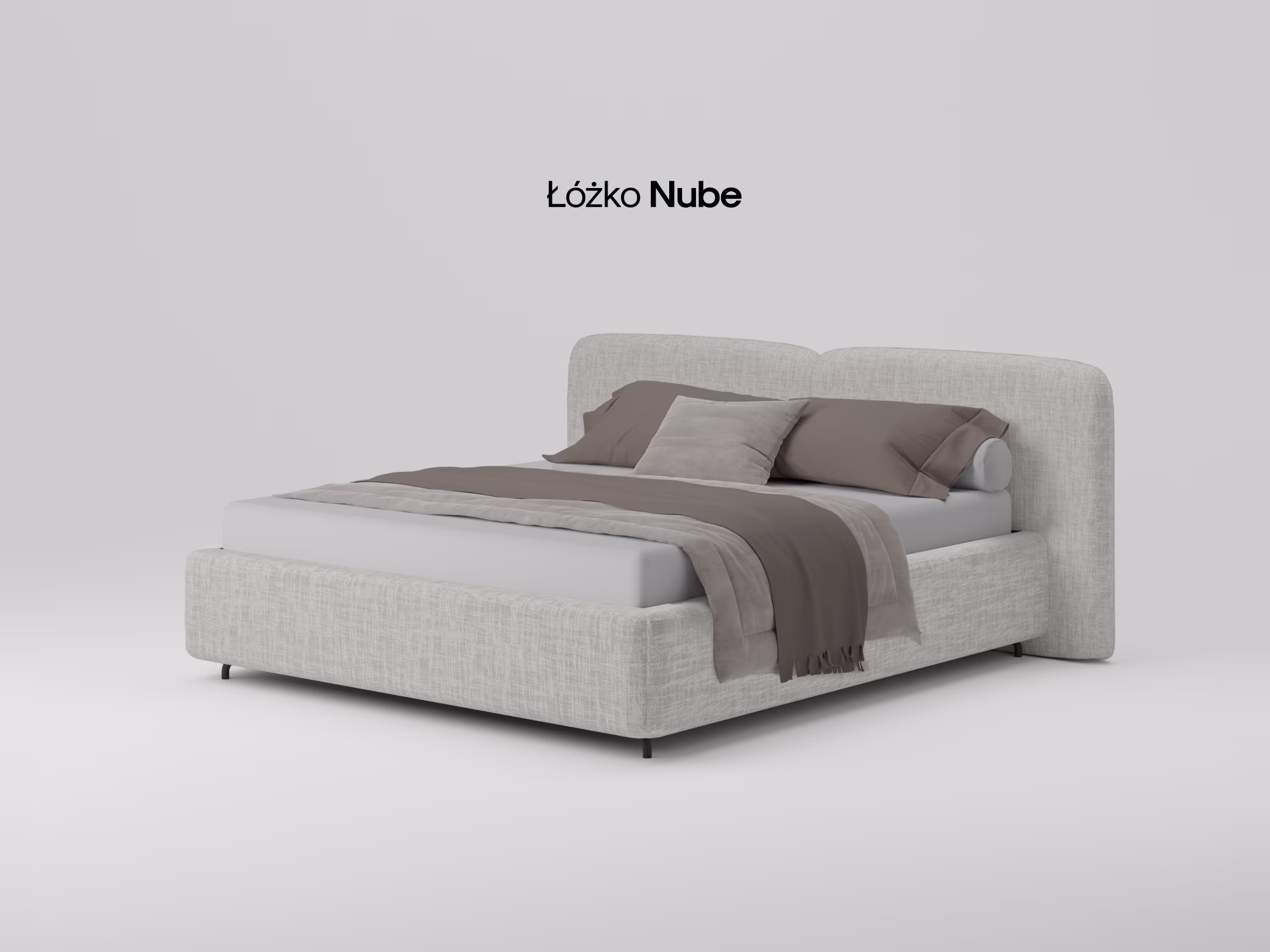 Łóżko Nube w aranżacji sypialni