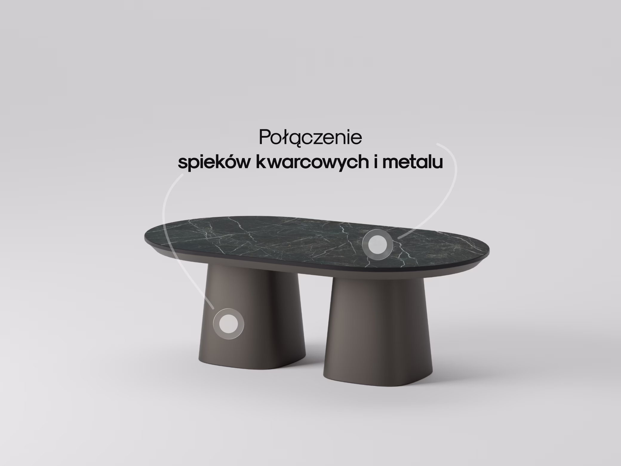 Dębowy stolik kawowy Saga w nowoczesnym salonie