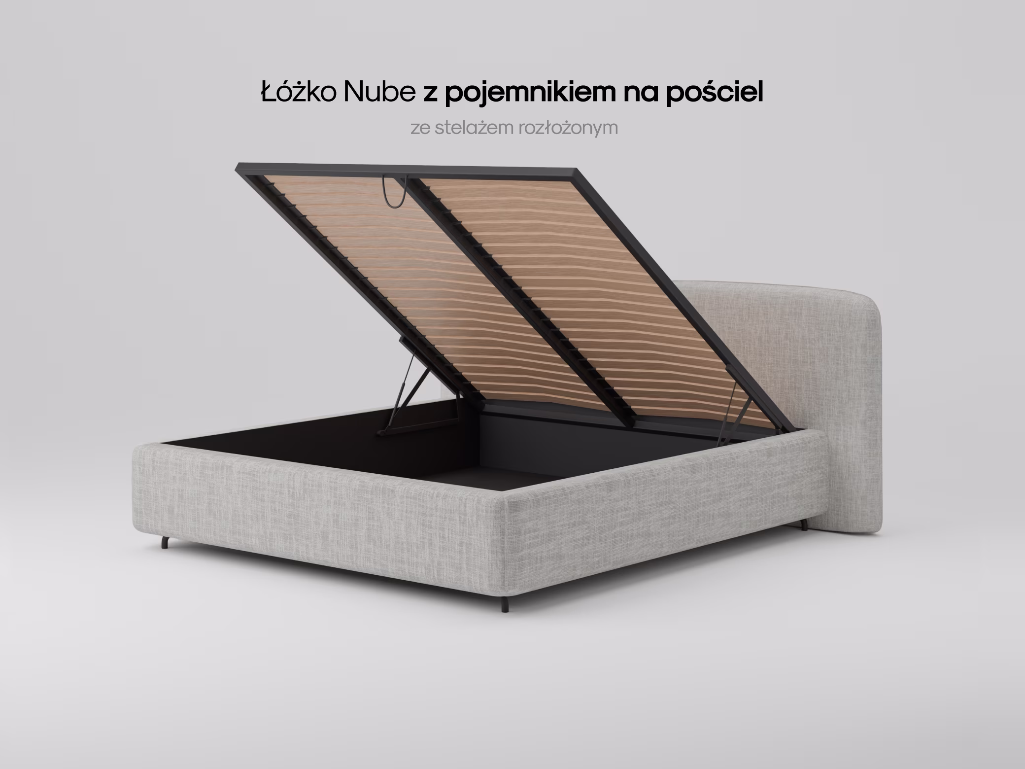 Łóżko Nube w przytulnej sypialni