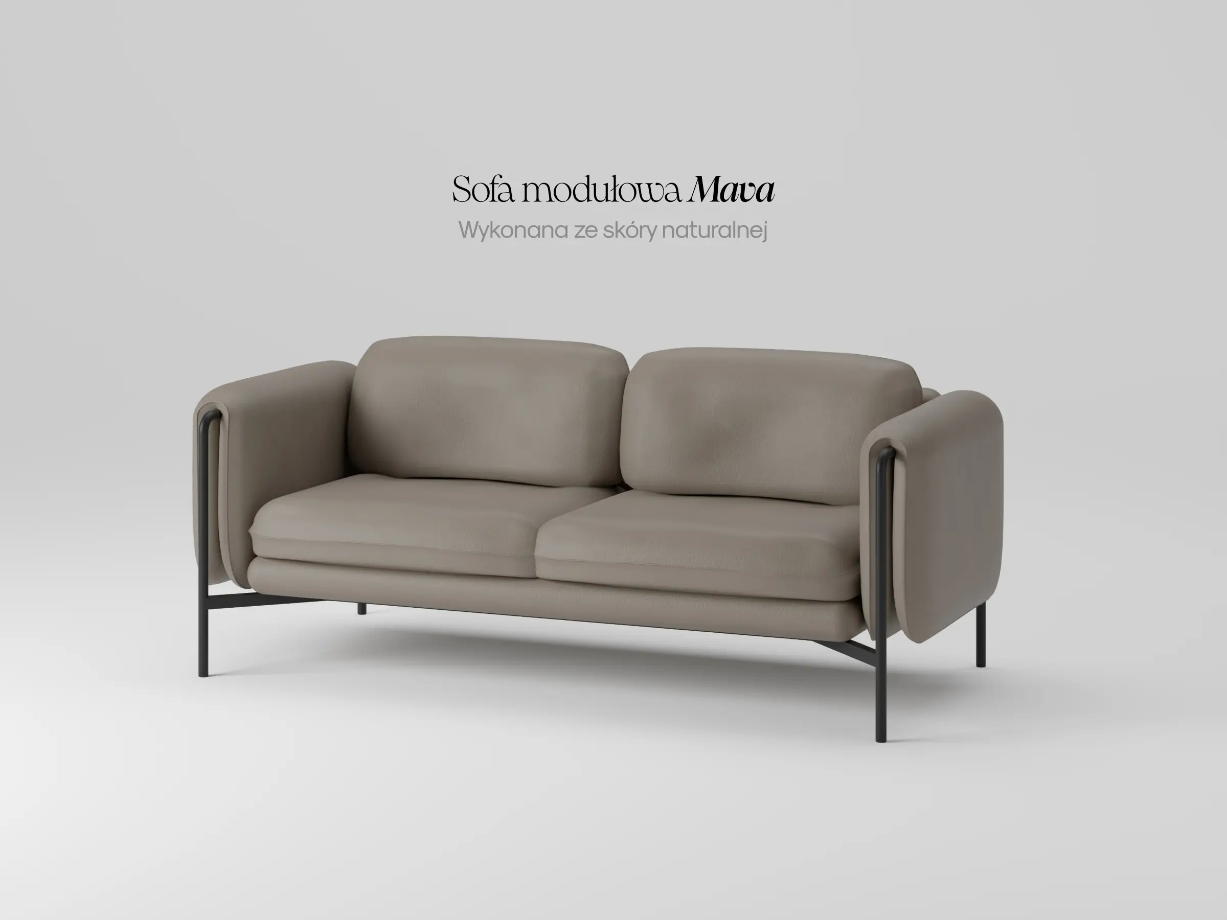 Modułowa sofa Mava w nowoczesnym salonie