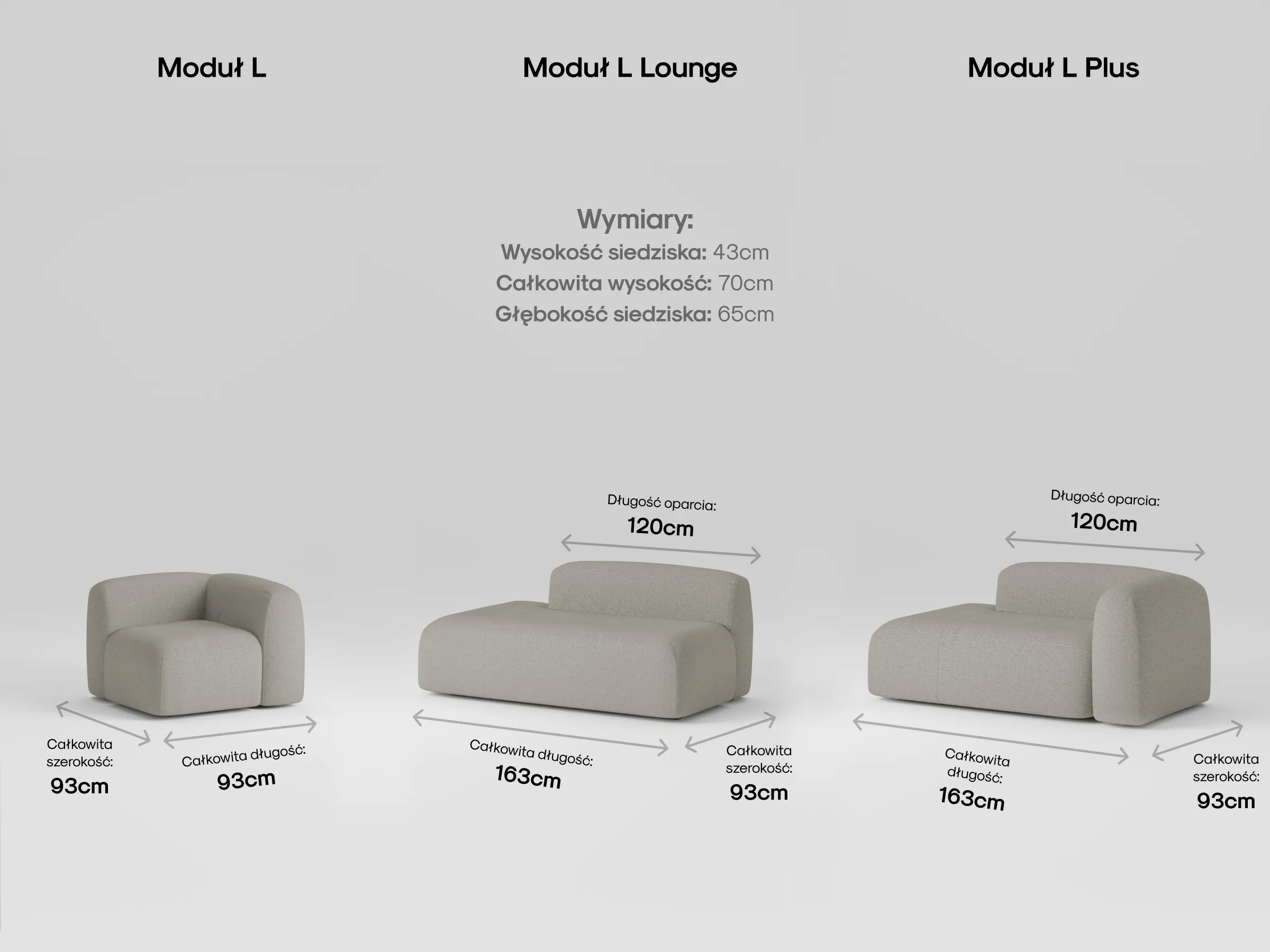 Modułowa sofa Umi w aranżacji salonu