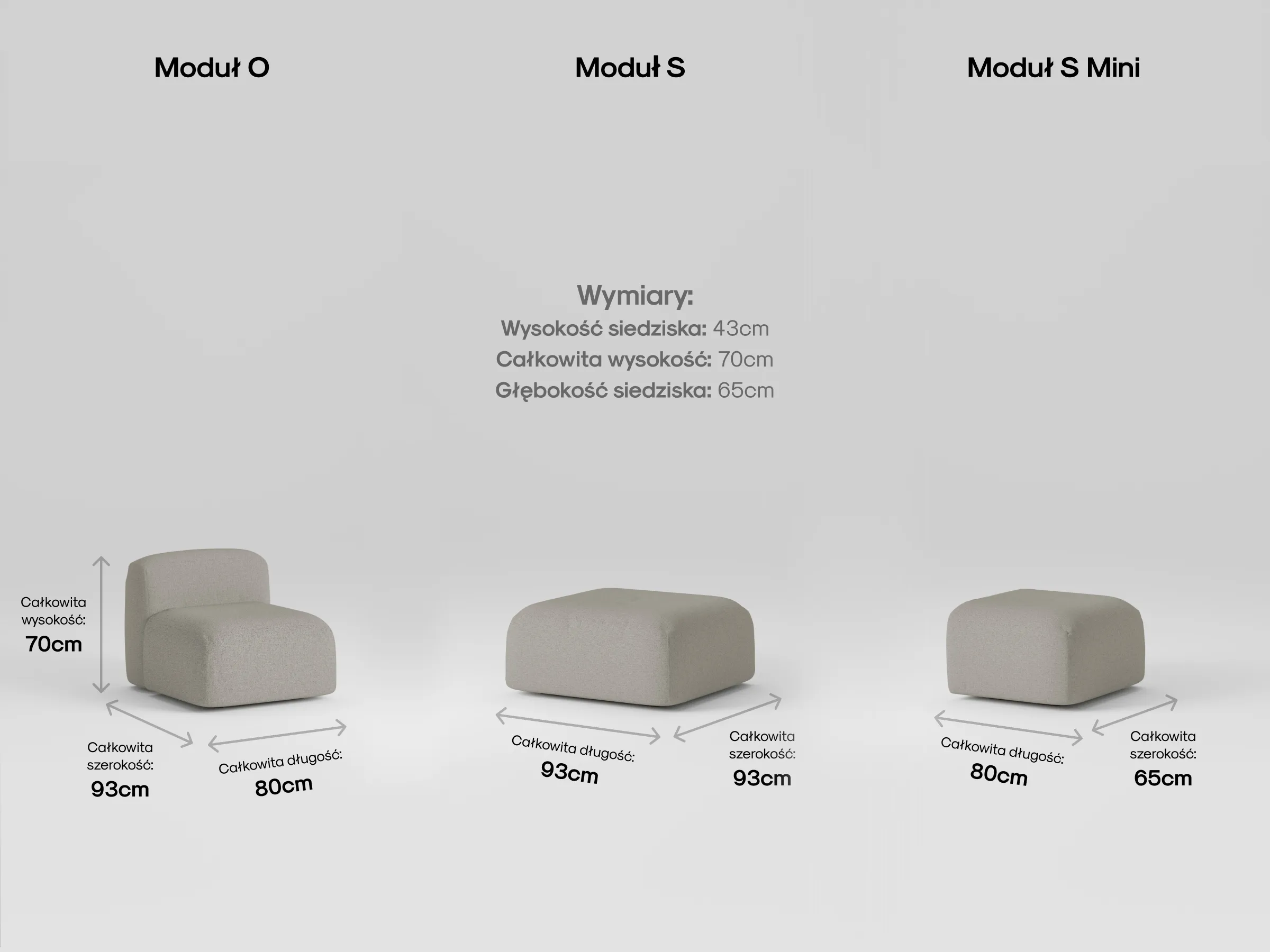 Modułowa sofa Umi w zaaranżowanym salonie
