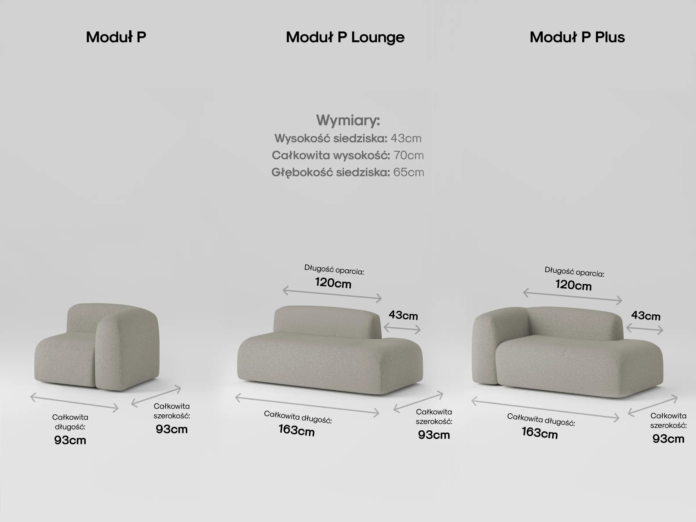 Modułowa sofa Umi w nowoczesnym salonie