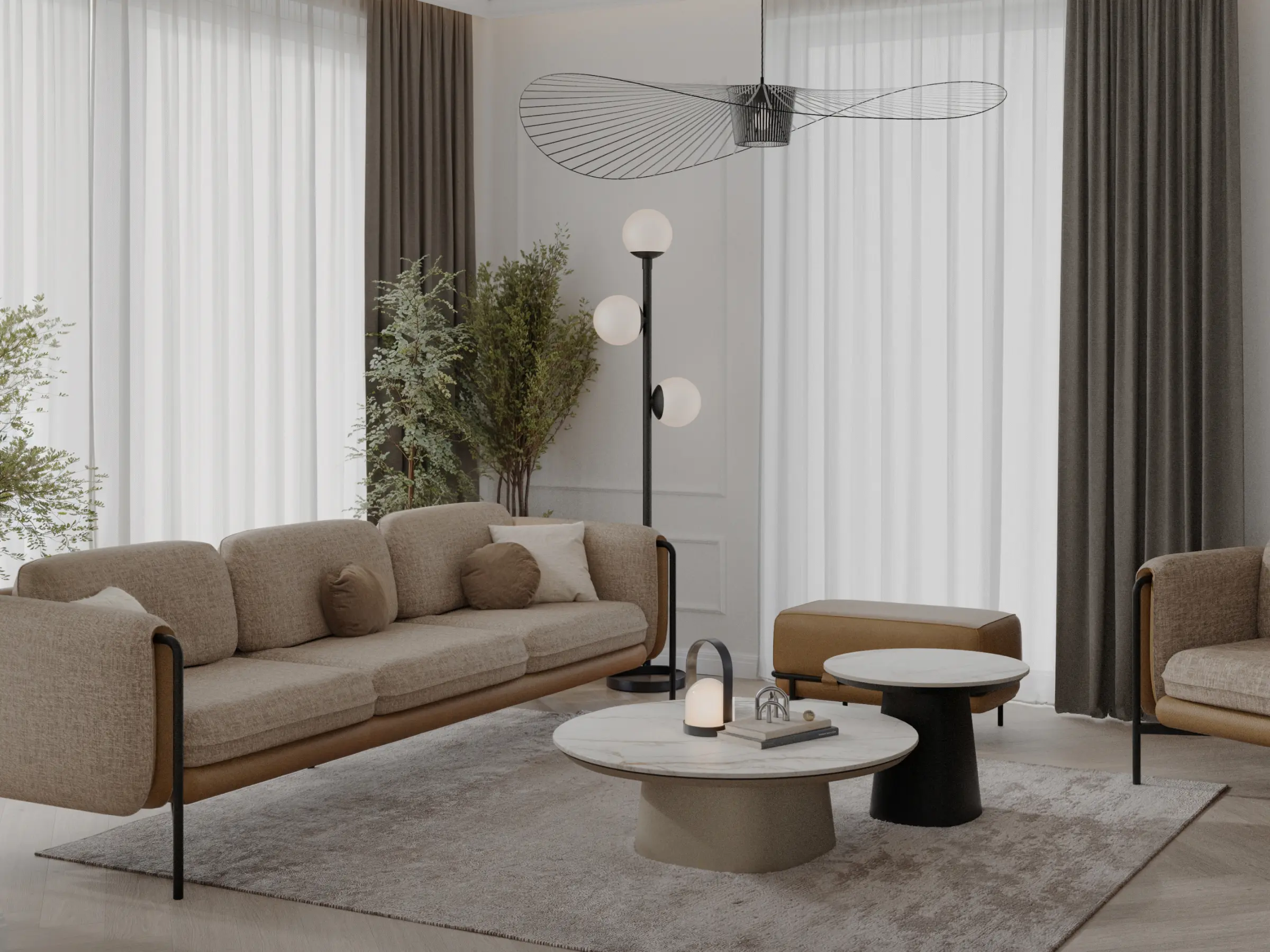 Modułowa sofa Mava w aranżacji salonu
