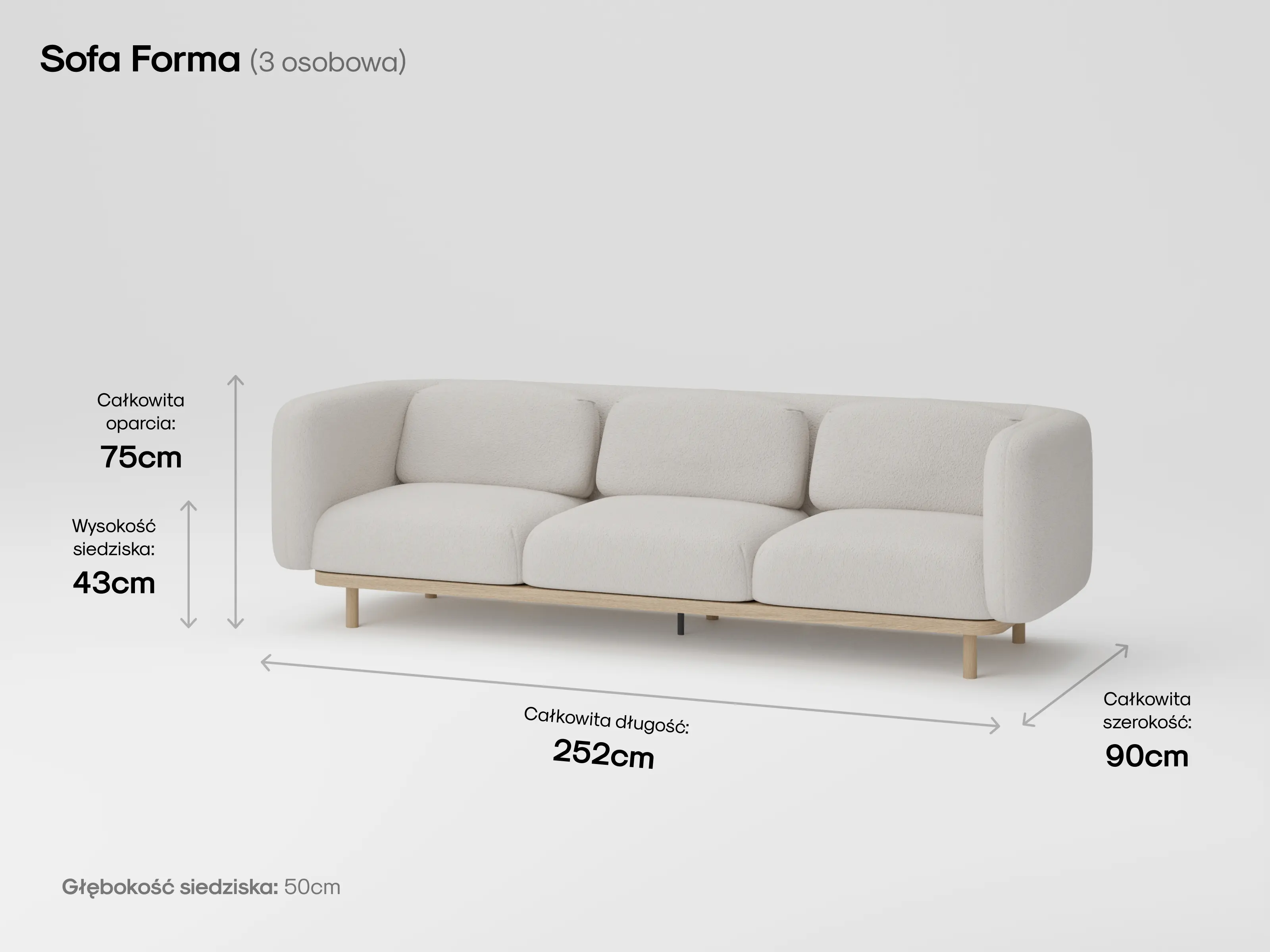 Modułowa sofa Forma w aranżacji salonu