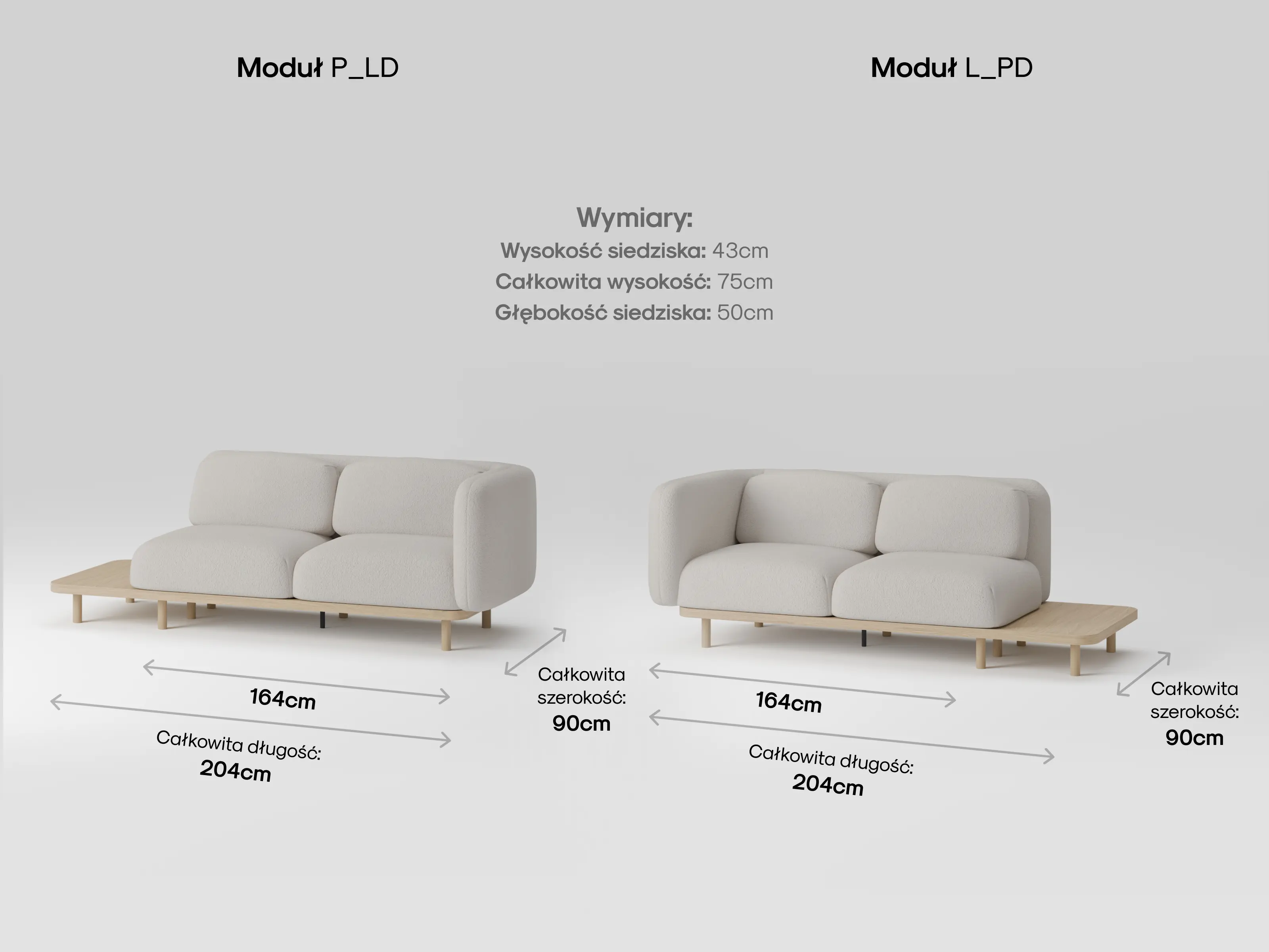 Modułowa sofa Forma w nowoczesnym salonie