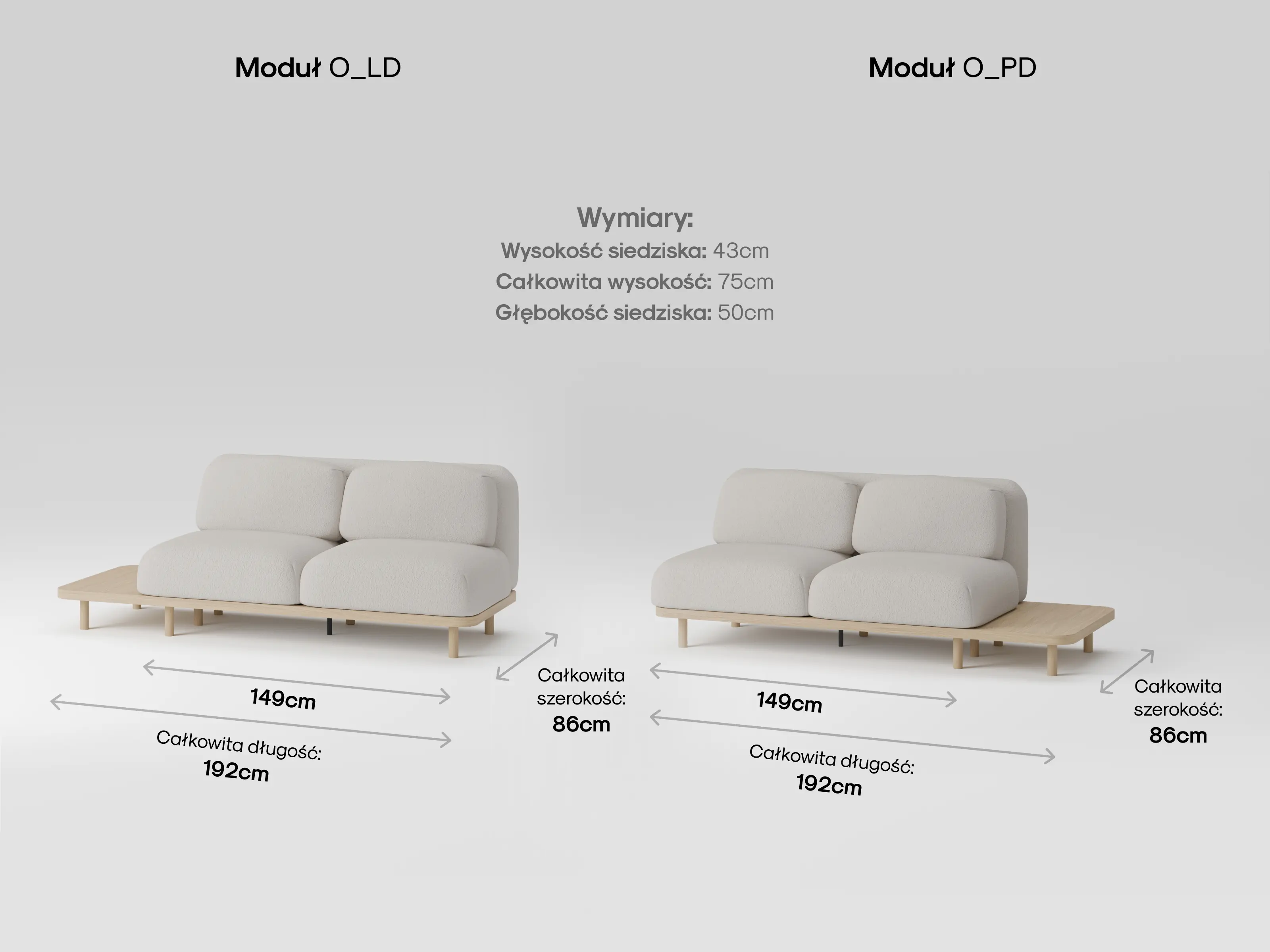 Modułowa sofa Forma w aranżacji salonu
